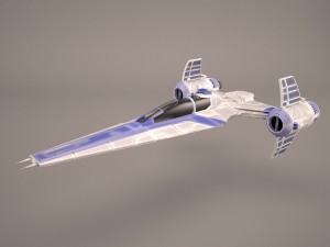 x wing t-65 spacecraft star wars Modelo 3D