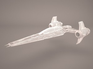 x wing t-65 spacecraft star wars Model 3D