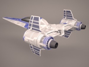 x wing t-65 spacecraft star wars Model 3D