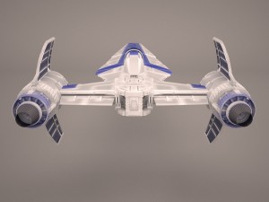 x wing t-65 spacecraft star wars Model 3D