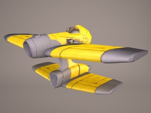 x wing t-65 spacecraft star wars 3D Model