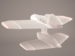x wing t-65 spacecraft star wars 3D Модель