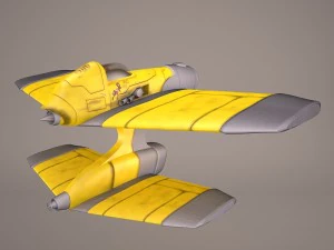 x wing t-65 spacecraft star wars 3D Model