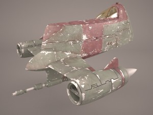 mandalorian fighter star wars Modelo 3D
