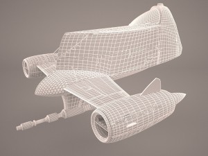 mandalorian fighter star wars 3D Модель