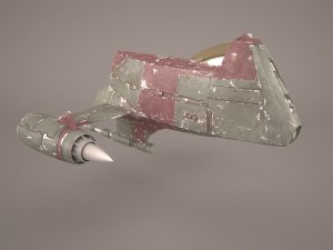 mandalorian fighter star wars 3D Модель