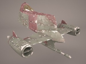 mandalorian fighter star wars 3D Модель