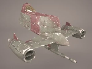 mandalorian fighter star wars 3D Model
