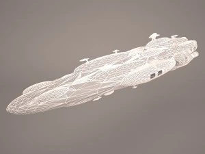 moncal cruiser star wars 3D Model