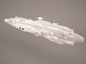 moncal cruiser star wars 3D Модель