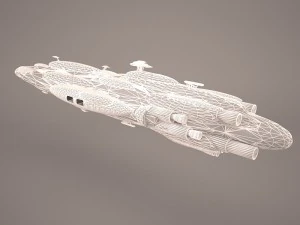 moncal cruiser star wars 3D Model