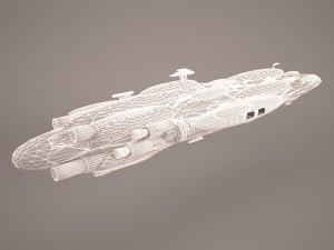 moncal cruiser star wars 3D Модель