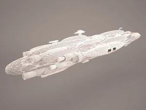 moncal cruiser star wars 3D Model
