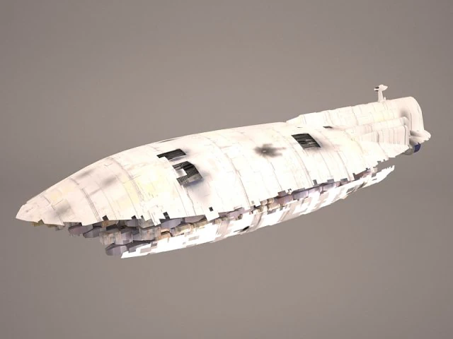 rebel transport star wars 3D Model .c4d .max .obj .3ds .fbx .stl .blend 