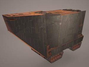 sand crawler star wars 3D Model