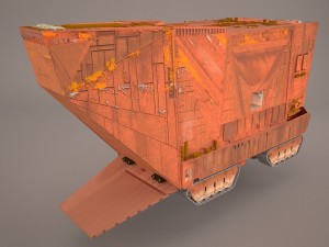 sand crawler star wars 3D Model
