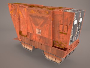 sand crawler star wars Model 3D