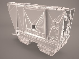 sand crawler star wars Model 3D