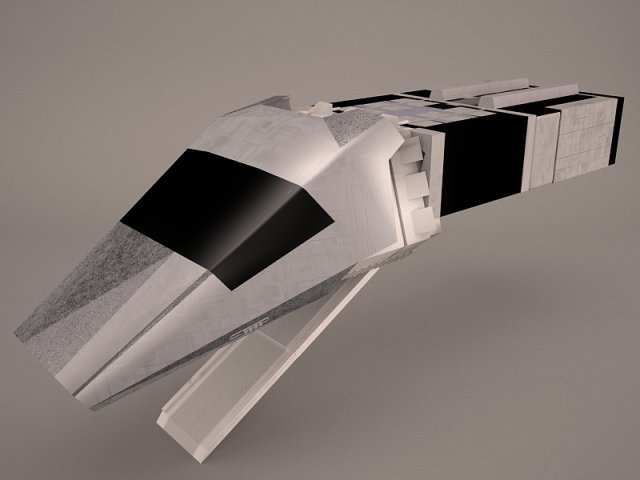 shuttle cockpit lambda t4a class star wars 3D Model .c4d .max .obj .3ds .fbx .stl .blend 