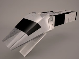 shuttle cockpit lambda t4a class star wars 3D Model
