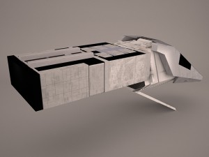 shuttle cockpit lambda t4a class star wars 3D Model