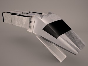 shuttle cockpit lambda t4a class star wars 3D Model