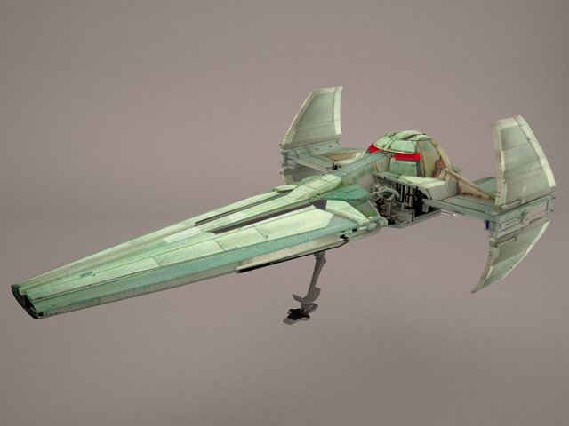x wing t-65 spacecraft star wars 3D Model .c4d .max .obj .3ds .fbx .stl .blend 