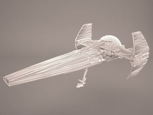 x wing t-65 spacecraft star wars 3D Model