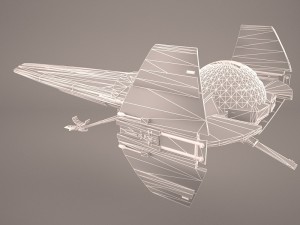 x wing t-65 spacecraft star wars 3D Model