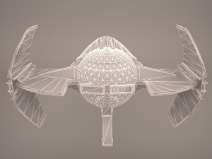x wing t-65 spacecraft star wars 3D Model