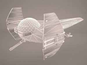 x wing t-65 spacecraft star wars 3D Model