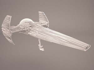 x wing t-65 spacecraft star wars 3D Model