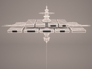 space station star wars 3D 모델