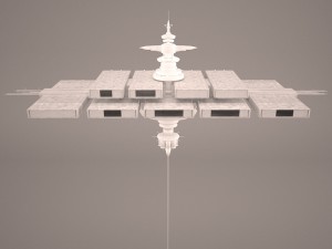 space station star wars 3D 모델