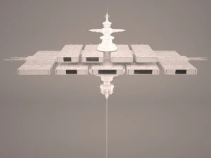 space station star wars 3D Model