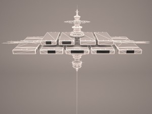 space station star wars 3D 모델