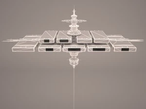 space station star wars 3D Model