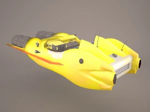 taxi speeder star wars 3D Model