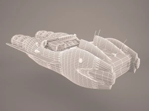 taxi speeder star wars 3D Model