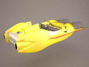 taxi speeder star wars 3D मॉडल