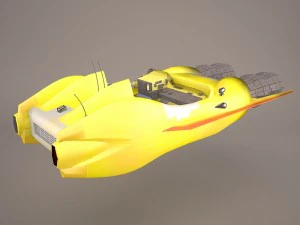 taxi speeder star wars 3D Model