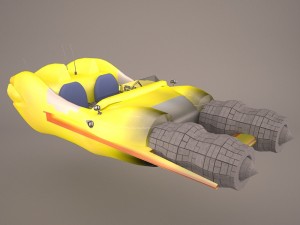 taxi speeder star wars 3D मॉडल