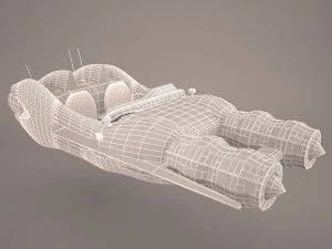 taxi speeder star wars 3D Model