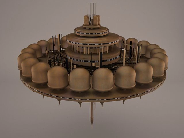 tibanna gas refinery star wars 3D Model .c4d .max .obj .3ds .fbx .stl .blend 