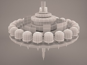 tibanna gas refinery star wars Modèle 3D