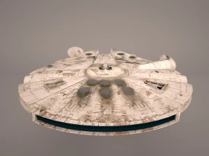 millennium falcon space ship star wars 3D Model