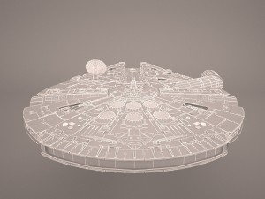 millennium falcon space ship star wars 3D Модель