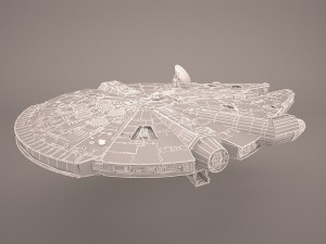 millennium falcon space ship star wars 3D Модель