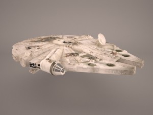 millennium falcon space ship star wars 3D Модель