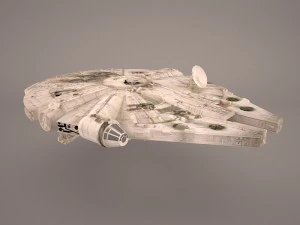 millennium falcon space ship star wars 3D Model